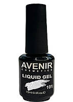 Рідкий гель для нігтів Avenir Cosmetics Liquid Gel з блискітками 101, 15мл