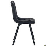 Стілець обідній кухонний Harlem чорний/велюр чорний, фото 2