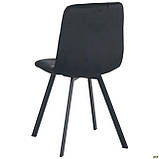 Стілець обідній кухонний Harlem чорний/велюр чорний, фото 6