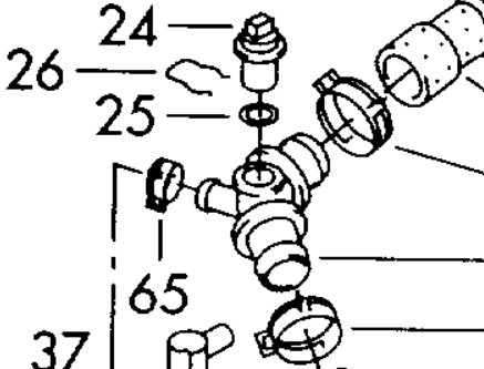 Патрубок охолодження 1c0121087b VW  з нержавійки - ДОВІЧНА ГАРАНТІЯ, фото 1