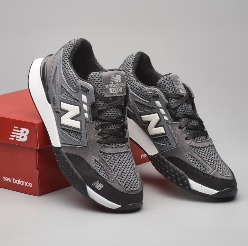 Кросівки чоловічі New Balance Grey нубук-сітка 41 - фото 1 - id-p2635413650