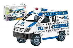 Конструктор металевий "Машина поліція" 8802 – 314 деталей для захопливої збірки