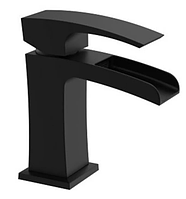 Змішувач для умивальника водоспад Koer KB-14007-05 Чорний матовий Змішувач з каскадним виливом