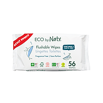 Органічний вологий туалетний папір Eco by Naty, 56 шт