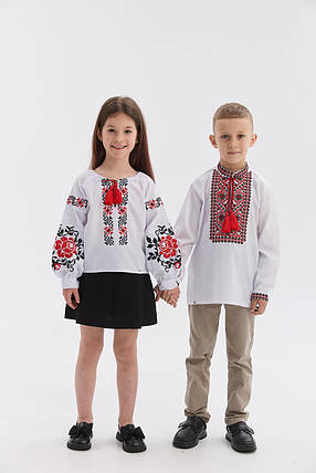 Комплект дитячих вишиванок MEREZHKA "Марко та Марія", фото 3