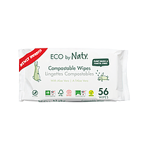 Органічні серветки Eco by Naty з алоє 56 шт