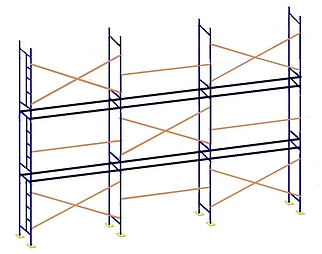 Будівельне риштування 6 х 9 м