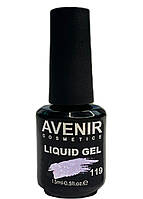 Рідкий гель для нігтів Avenir Cosmetics Liquid Gel з блискітками 119, 15мл