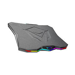 Кулер для ноутбука MeeTion CoolingPad CP4040 з RGB підсвічуванням 9 - 17`` Black