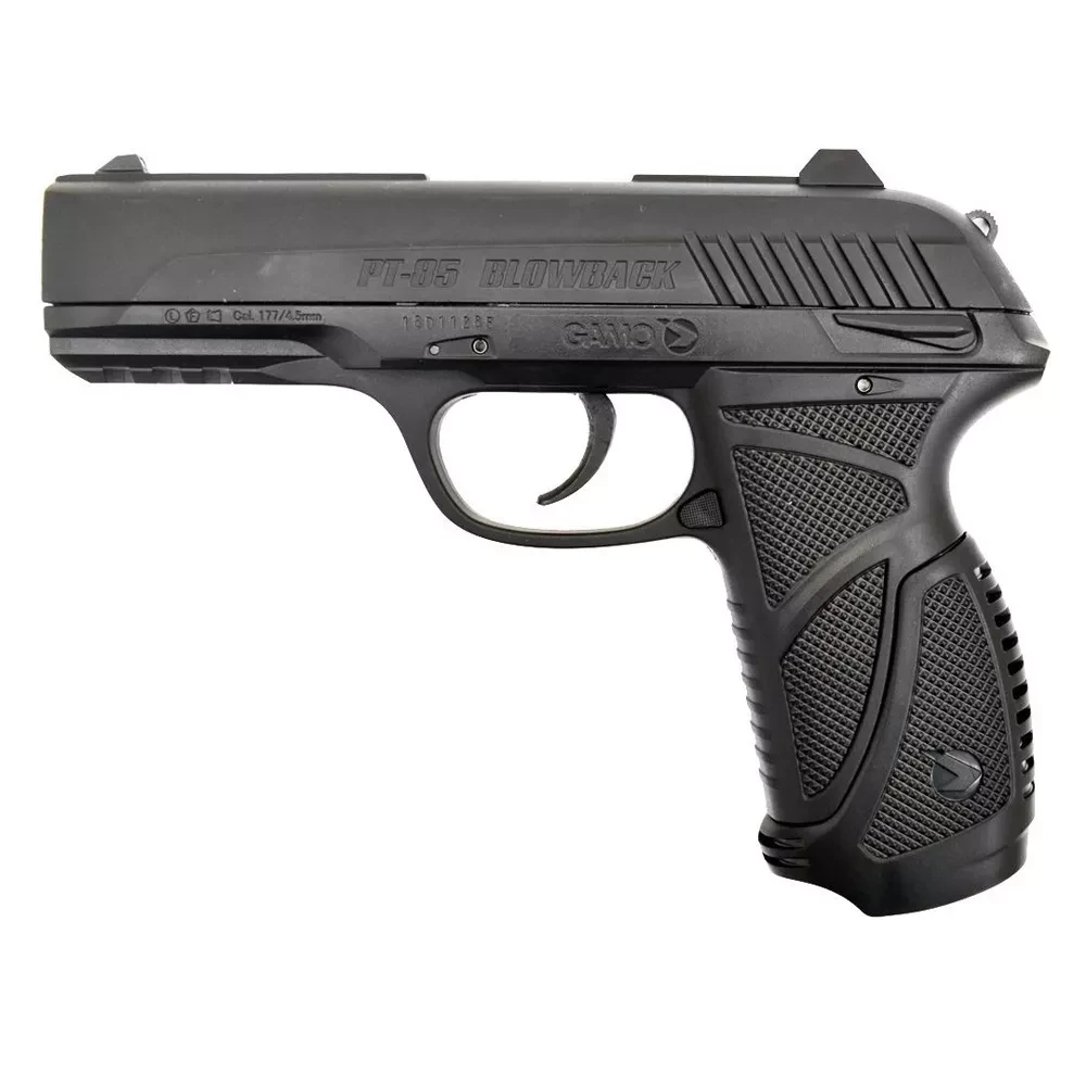 Пневматичний пістолет GAMO PТ-85 BLOWBACK 4.5 мм + 5 балонів СО2 та 600 кульок 0.28 г, фото 1