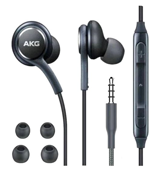 Навушники Samsung AKG 3.5 mm EO-IG955 з гарнітурою, мікрофоном та амбушурами, самсунг акг дротові В'єтнам