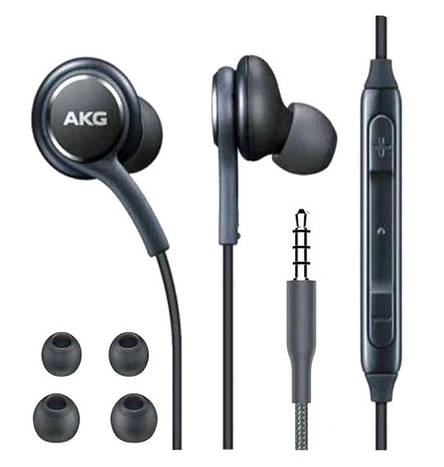Навушники Samsung AKG 3.5 mm EO-IG955 з гарнітурою, мікрофоном та амбушурами, самсунг акг дротові В'єтнам, фото 1