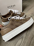 Кросівки Guess р. 365 на платформі з коричневим принтом, фото 9