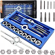 Набір мітчиків і плашок (М3-М12) 20шт Kraft&Dele KD10288, фото 3