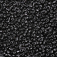 Бісер китайський Finding Бісер для рукоділля творчості 2 мм натуральний Насичений чорний Упаковка 50 грам A010