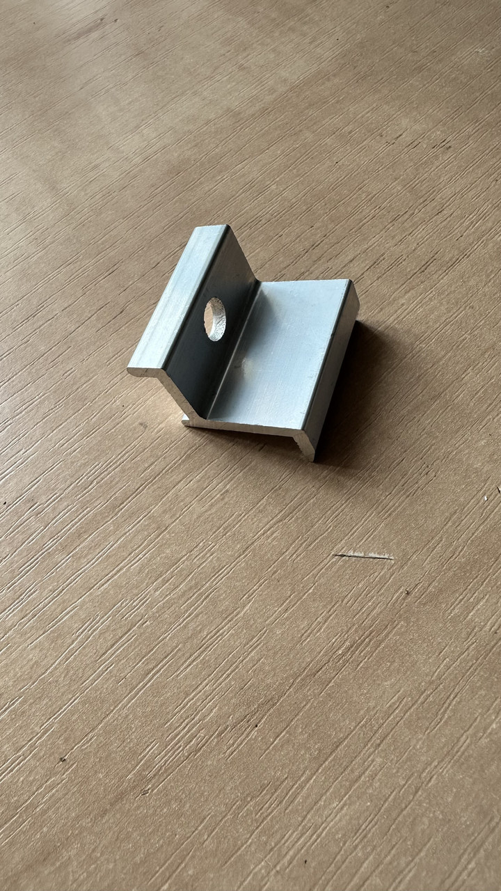 Кінцевий притиск 30мм  для кріплення сонячних панелей,ФЕМ, батарей, фотомодулів, фото 1