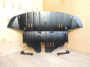 Захист радіатора двигуна та КПП Hyundai Tucson 3 (TL) (2015-2021) <замість пильовика> /V: все/ {Рад, ДВС, КПП}