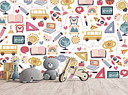 Самоклеючі плівка Oracal фотошпалери "Колаж на шкільну тематику" дизайн для навчальної зони в дитячій, фото 10