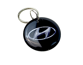 Заготовка ключа для домофону RFID 5577 перезаписуєма Авто-лого Hyundai d30мм №14
