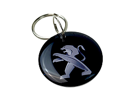 Заготовка ключа для домофону RFID 5577 перезаписуєма Авто-лого Peugeot d30мм №15