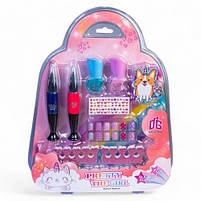 Дитяча косметика The Pretty Girl G266070-2604Z, набір для манікюру з лаками, наклейками і маркером, фото 3