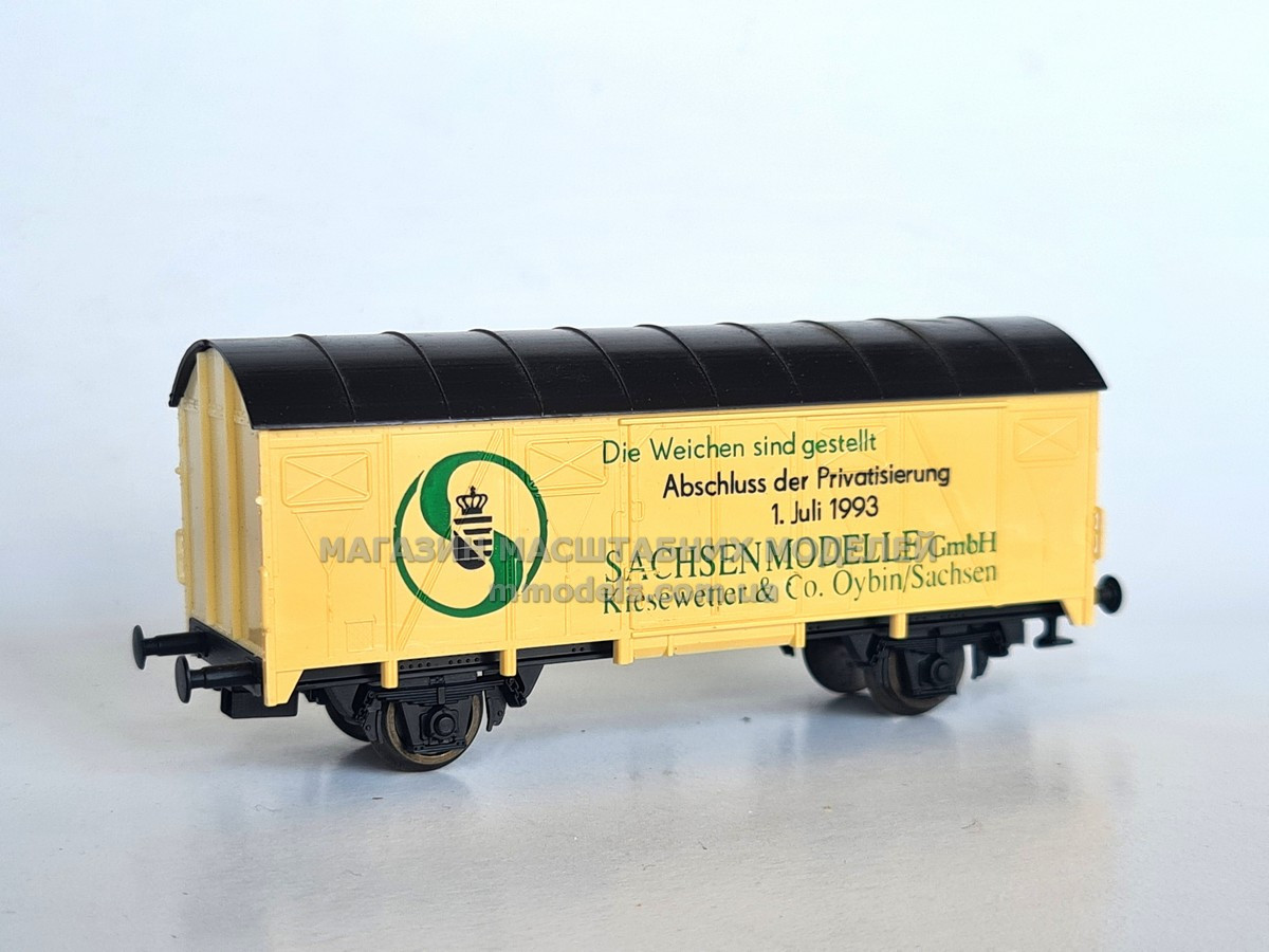 Модель 2х осного критого Sachsenmodelle 1893, масштабу 1:87,H0 Sachsenmodelle