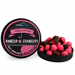 Бойли вафтерс Crazy Carp Amnesia & Cranberry Hybrid Wafters 12 mm