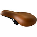 Велосипедне сідло. Коричневе. Сидіння для велосипеда. Сидіння для велосипеда. Сідло вело. Велоседло., фото 2