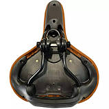 Велосипедне сідло. Коричневе. Сидіння для велосипеда. Сидіння для велосипеда. Сідло вело. Велоседло., фото 3