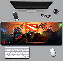 Великий килимок для мишки та клавіатури DOTA 2 unc 900*400*3 мм