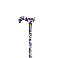 Палиця Garcia 418 регульована телескопічна алюмінієва з фіолетовими квітами (Іспанія)