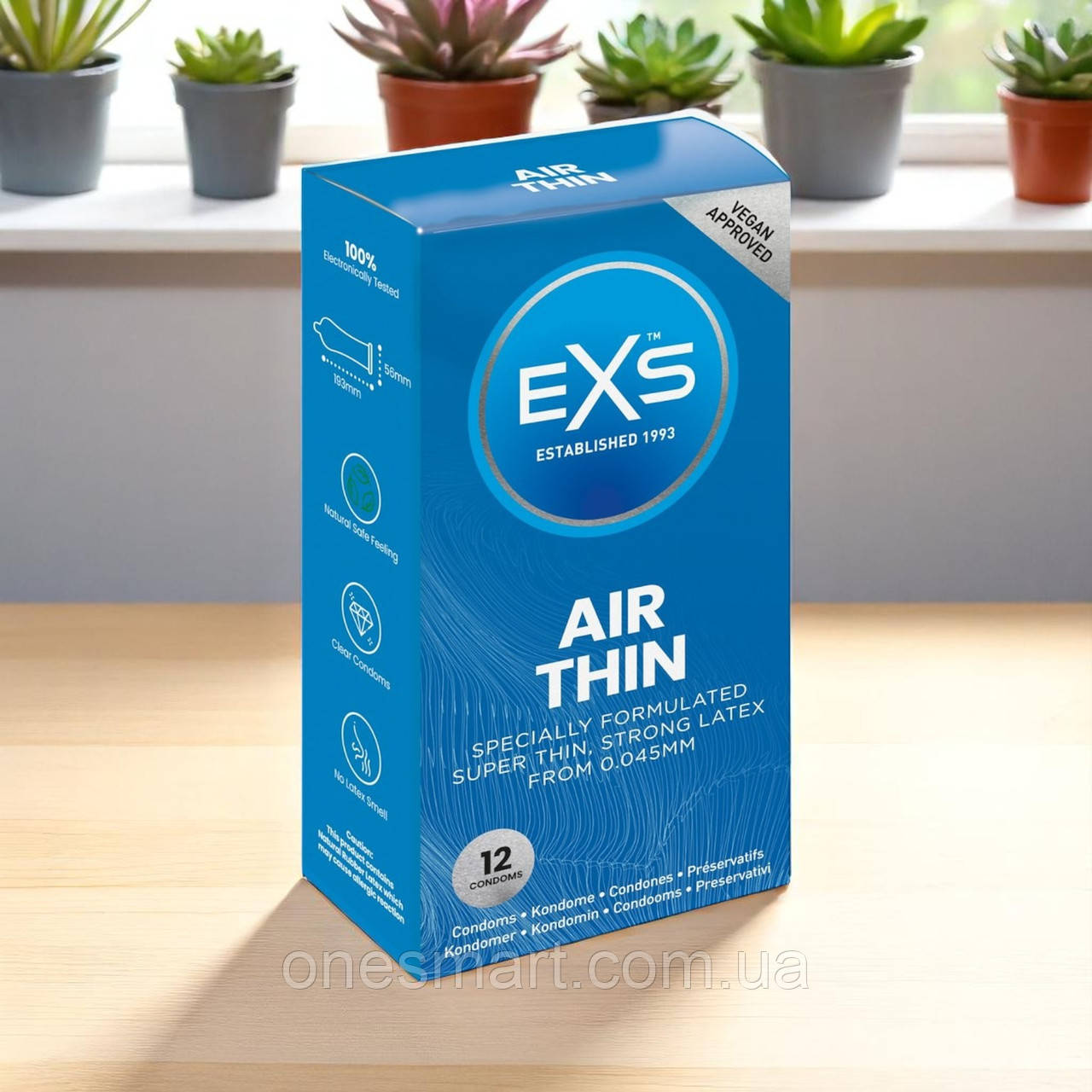 Презервативи EXS Air Thin ультратонкі для безпечного сексу максимальний комфорт 12 штук, фото 1