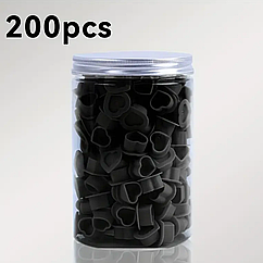 200 шт Силіконові ковпачки BLACK 13 мм