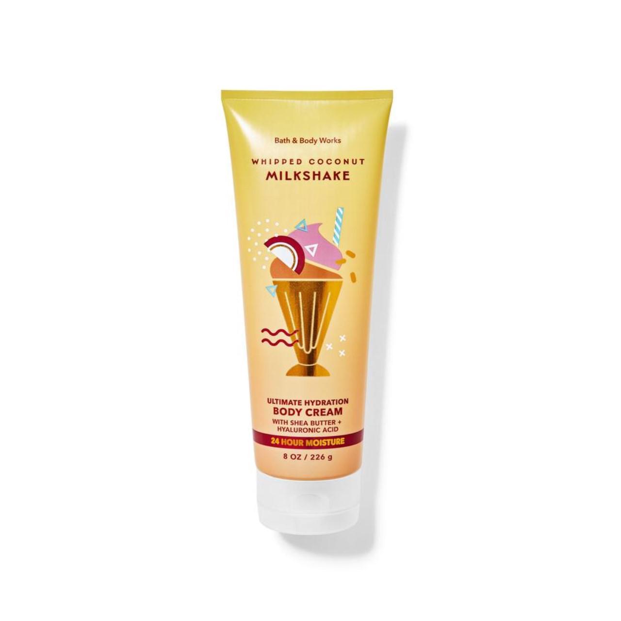 Парфумований крем для тіла Bath & Body Works Whipped Coconut Milkshake — солодкий кокосовий дотик для вашої шкіри Пориньте в атмо