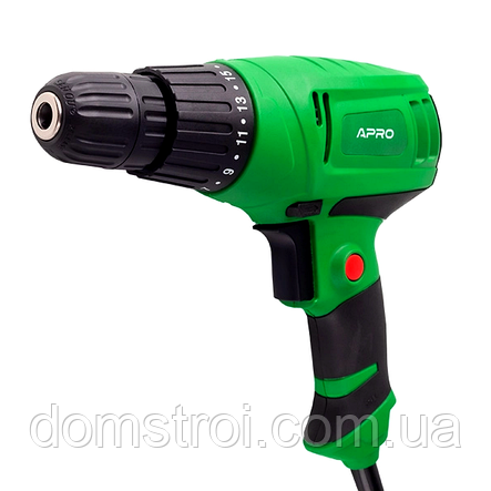 Дриль-шуруповерт мережевий 25Нм 650 Вт APRO D650 (899151), фото 2