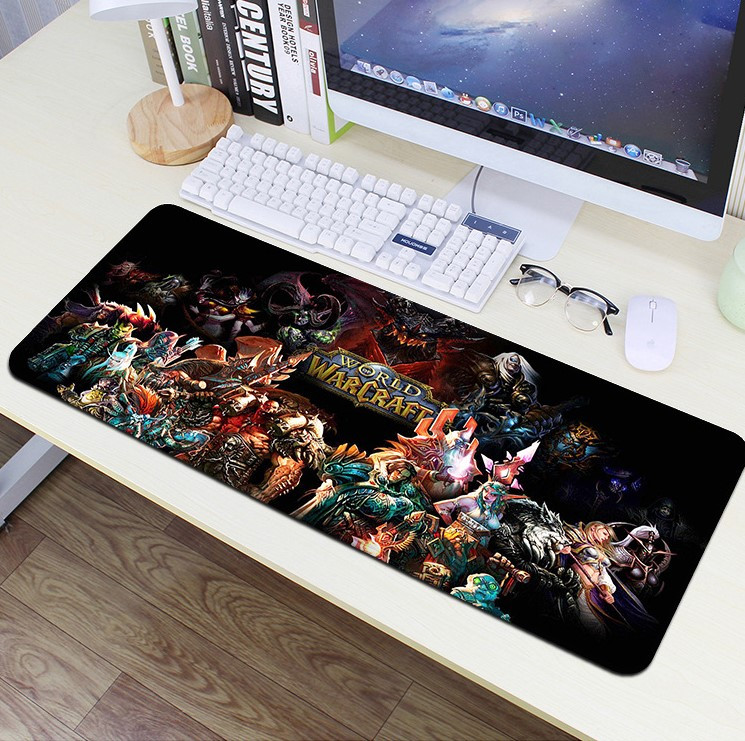 Великий килимок для мишки та клавіатури World of Warcraft 900*400*3 мм, фото 1