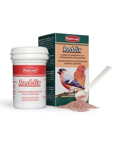 Пігментуючий червоний корм для зерноїдних птахів Padovan Reddix Падован Реддікс 30г (PP00571) 8001254005713, фото 1
