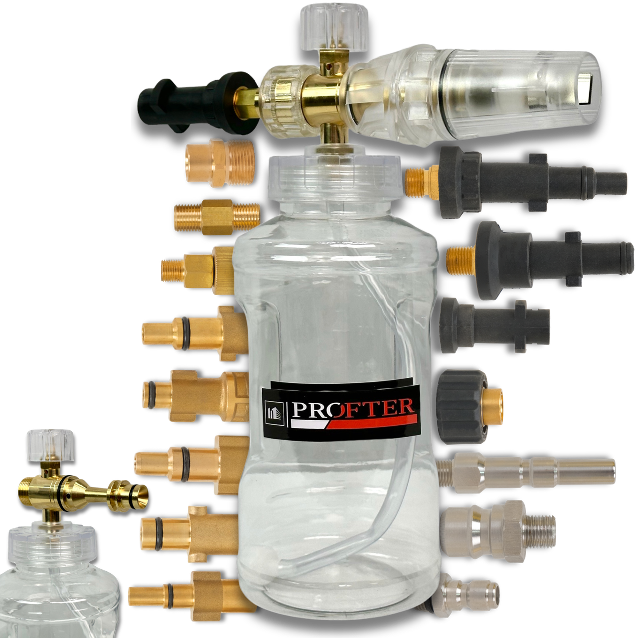Пінна насадка на мийку високого тиску Profter S-011 White (1л)