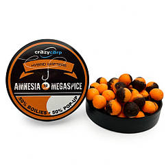 Бойли вафтерс crazy carp Amnesia & Megaspice Hybrid Wafters 10mm