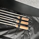 Набір шампурів Д9 з дерев'яною ручкою в чохлі (6 шт), фото 6