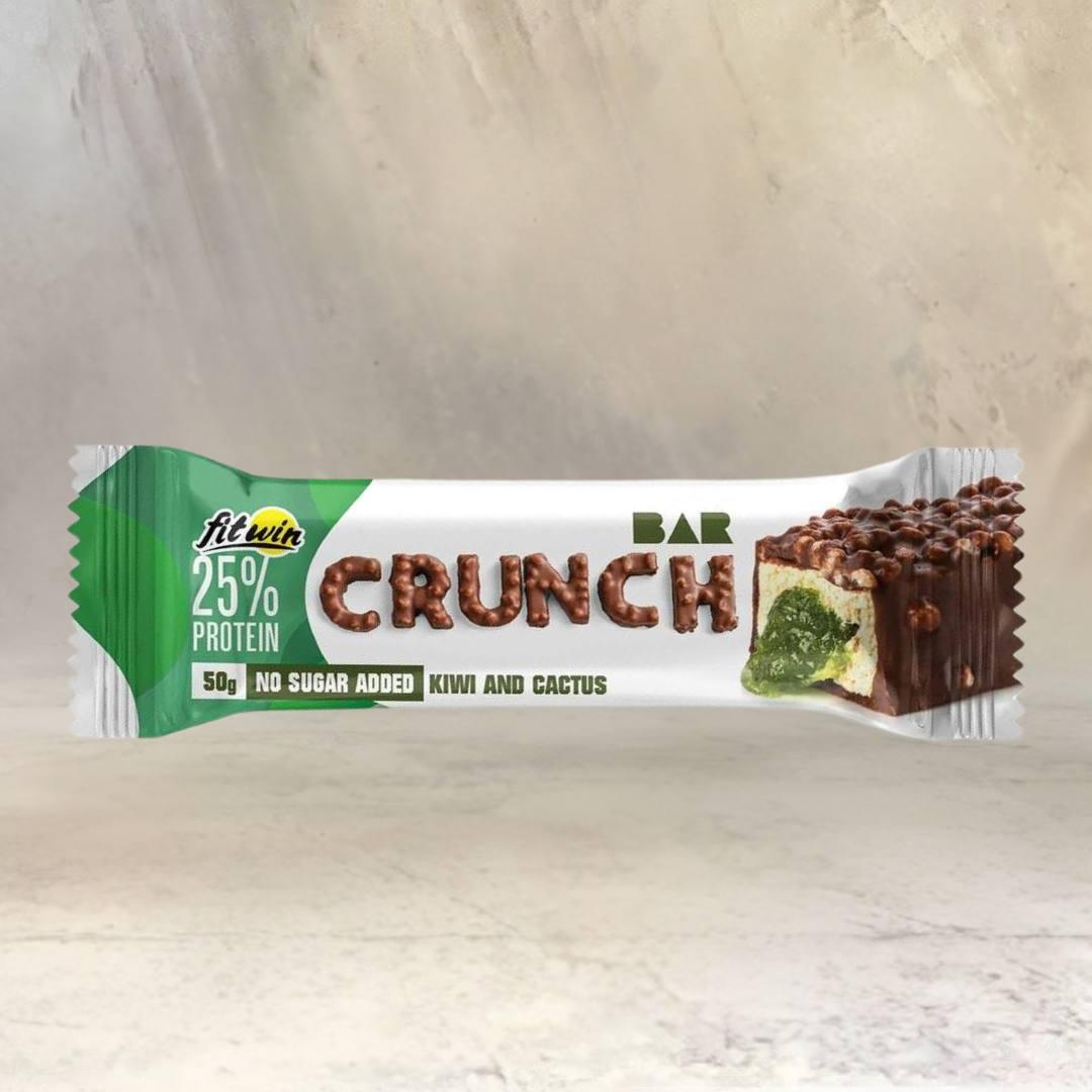 Протеїновий батончик без цукру "Ківі кактус" Crunch Bar, FitWin 50 г