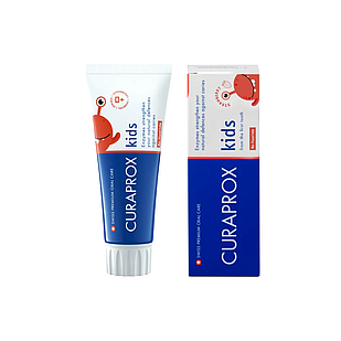 Зубна паста дитяча (від 2-ох років) з полуничним смаком, без фторидів (60 мл) CURAPROX