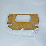 Коробка для макаронс, 200*120*60 мм│НФ│, з вікном, крафт, фото 3