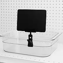 Цінник чорний Табличка А5 (148*210мм) пластикова (5шт/уп) для написання крейдяним маркером (1005), фото 3