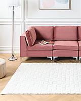 Килим із штучного хутра кролика 160 x 230 см білий THATTA