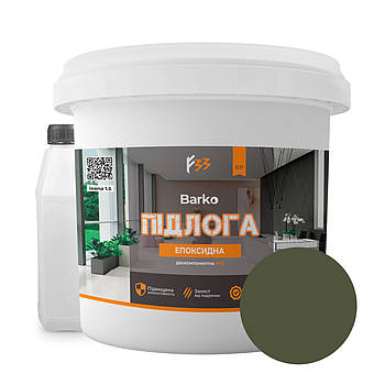 Епоксидна підлога Barko 10кг темна оливка