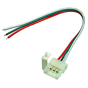 Конектор LED стрічки провід + затискач 3pin