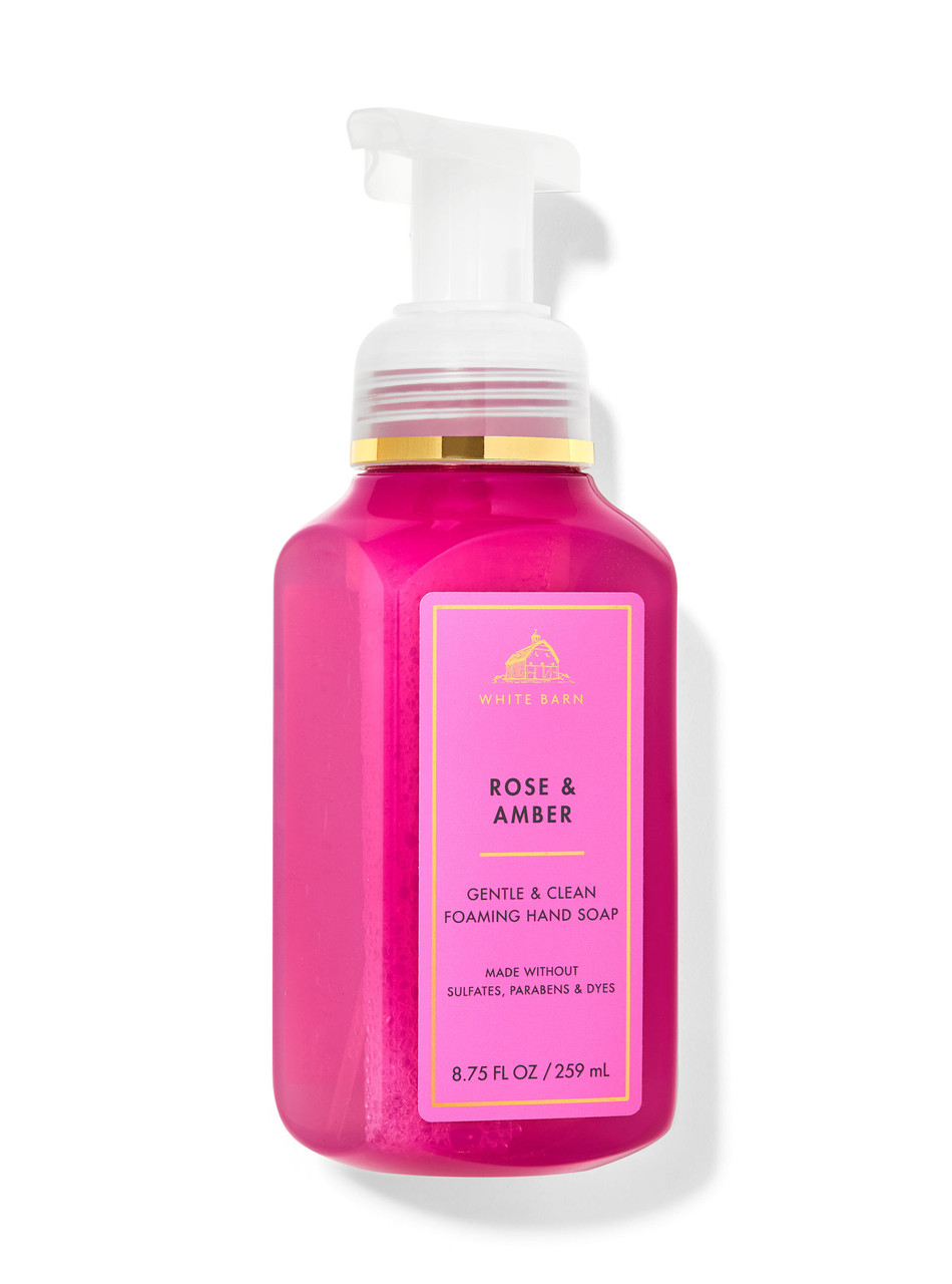 Парфумоване мило-пінка для рук Rose & Amber від Bath and Body Works оригінал