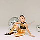 Комплект дитячий золотистий Disco Gold для занять спортом, гімнастикою і для спортивних виступів, фото 6