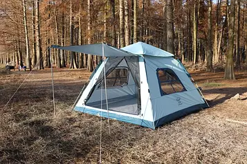 Кемпінгова палатка Square Tent 210×210×140 см, автоматична конструкція, 210D Oxford, водонепроникна